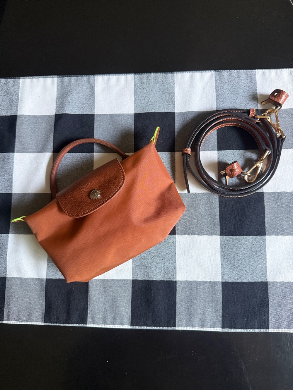 Longchamp Le Pliage Recycled Canvas Mini Top Handle Pouch